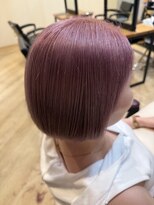 アールヘア(ar hair)&nbsp;透明感ピンクラベンダー×丸みボブ