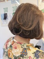 ユーアンドアイ(you & i)&nbsp;パーマでつくるワンレングスボブと頭皮に配慮したゼロテク白髪染