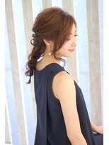 ケアウメダ(CARE UMEDA)&nbsp;【CARE】担当徳田　編み込みハーフアップ