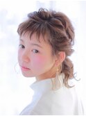 ボブヘアアレンジ☆ハーフアップ