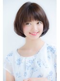 【東 純平】小顔に見える丸みショートボブ