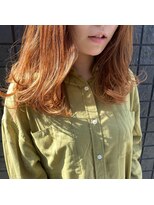 ハンズクラン(HANDS CLAN)&nbsp;オレンジ×セミロング