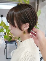 エリマ 調布(elima)&nbsp;イルミナカラー　グレージュ　大人かわいい　横顔美人ショート◎