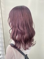 ジーナ 博多(Zina)&nbsp;【Zina】アッシュピンク/モーヴカラー/Aラインボブ/20代30代40代