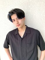 ノラ シブヤ(NORA)&nbsp;#センターパート#インナーカラー#バングカラー#メンズハイライト