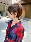 【mee.】ハセガワヒトシ 前髪長めベージュ ショート