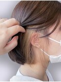 20代30代大人かわいいミルクティーベージュイヤリングカラー