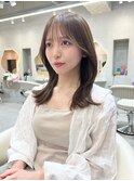 □ 韓国大宮顔周り髪質改善レイヤーカット前髪カットくびれ