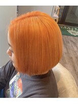 ヘアリゾートガーデンカルム(Hair Resort Garden CALM)&nbsp;ボブ×ハイトーンオレンジ