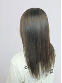 20代30代40代髪質改善カラーアッシュベージュ艶感ストレート