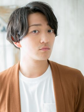 モッズヘアー メン 戸田公園店(mod's hair men) 七三サイドパートで旬顔！アースカラーマッシュヘアb戸田公園