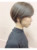 【こなれ感】グレージュカラー　透明感カラー　ショートヘア