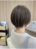 ショート×グレージュ