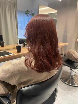 ガリカ 渋谷(Gallica) <小岩井美希>艶感ピンクベージュ/ブリーチなしダブルカラー