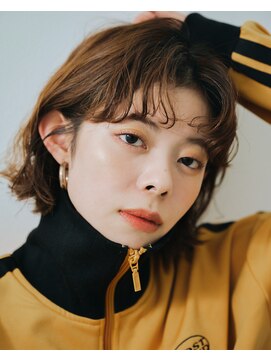 リトル リンク 福岡(little×link) 切りっぱなしボブ×前髪パーマ