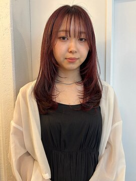パークヘア 天神大名(parc hair) レッドカシスチェリーブラウン