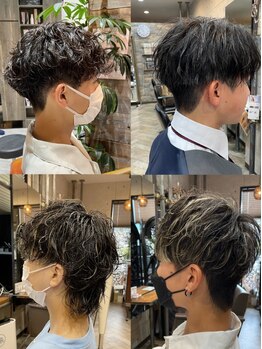 シーク(seek)の写真/【メンズカット＋パーマ◆9900円】男性の方も通いやすいサロン◎ONもOFFも決まるスタイルで好印象を☆
