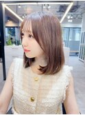 ワンカール/小顔/ロブ/ボブ/前髪/シースルーバング