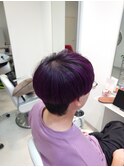 紫のマッシュスタイル