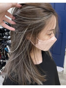 エトラ 渋谷店(etora) 小顔 ネビージュ　グレージュハイライトカラー◎