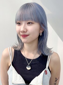 アルバム 渋谷パルコ(ALBUM) 似合わせカットメルティカラーホワイトブロンド_ba529161