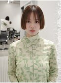 前上がりボブ