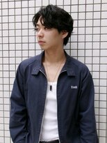 ノイ(noi)&nbsp;センターパートニュアンスパーマ刈り上げツーブロックメンズヘア