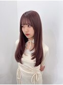 ピンクブラウン×レイヤーカット【入谷駅】