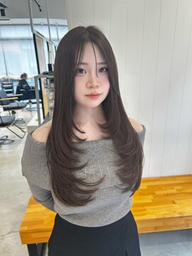 ビューバイネオリーブ 用賀店(Beau'r by neolive) イメチェンピンクベージュアンブレラカラー前髪クールショート