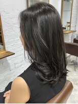 アブニール 柏東口店(AVENIR)&nbsp;ワンホンレイヤー/ミルクティーブロンド/ダークブルー/柏