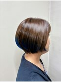 30代40代　大人デザインカラー/小顔ショートボブ　2606