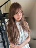 ブリーチなしで叶える"やわらかミルクティーベージュ"望月指名