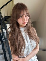 スイ(suii.) ブリーチなしで叶える"やわらかミルクティーベージュ"望月指名