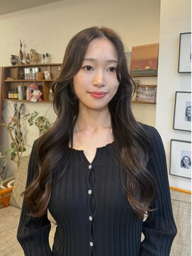 ポール(pole) 札幌30代髪型　オリーブベージュレイヤーロング