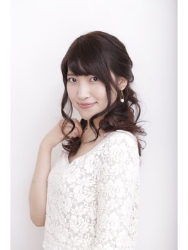 アイルビーヘア(I'll b hair) 【下北沢*I'll b hair*】モーブカラー★ハーフアップアレンジ