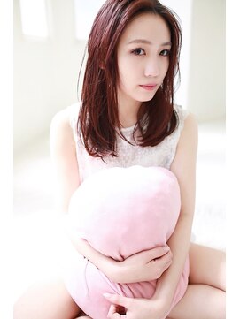 ラフィス ヘアー ロッサ 茨木店(La fith hair rosa) 【La fith】 チェリーレッド☆セミディスタイル