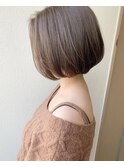 ライトベージュ×ミニボブ byタダテツヤ【Shelia町田】