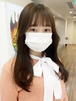 ノラキチジョウジ(NORA KICHIJOJI)&nbsp;#韓国ヘア#エギョモリ#ウルフ#耳かけ#ミルクティーグレージュ