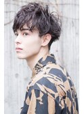 AUSTIN メンズアップバング×束感ショートマッシュ