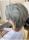 ケアブリーチ2回+ホワイトシルバー ホワイトグレージュ