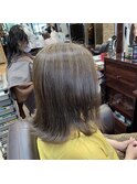 白髪ぼかしハイライトで作るアッシュベージュ【白髪ぼかし池袋】