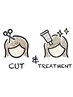 【cut】カット＆健康的な髪に導くトリートメント￥8400