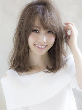 シルクレイ 吉祥寺店(Silk-lei) 大人かわいいフェザーバング前髪ブラウンベージュ20代吉祥寺