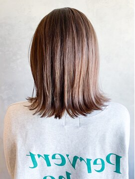 アイティーバイアルバム 松戸店(IT by ALBUM) ブラウンボブ_ミニウルフテラコッタくすみブルー_ba327262