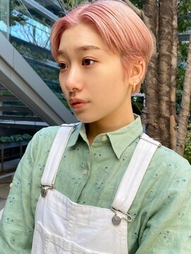 セシルヘアー 岡山駅前店(Cecil hair) #ミルクティーピンク#春カラー#ハイトーンカラー