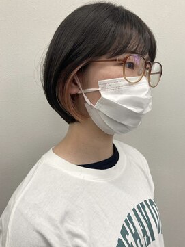 コト 福井大和田店(coto) 福井　大和田　イヤリングカラー　ショートボブ　ホワイトピンク