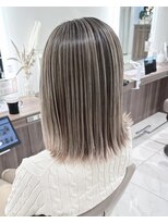 アッシュ 大宮店(Ash)&nbsp;髪質改善バレイヤージュ　ミルクベージュ