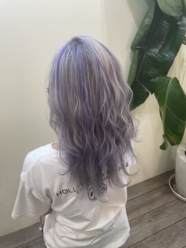 ウエスト オーランド(WEST O LAND) ホワイトベージュ×パープルハイライト