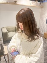 ヘッツ 仙台駅前店(HETTU)&nbsp;黒髪/グレーベージュ/レイヤーロング/前髪パーマ/仙台