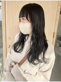 オリーブカラー ブリーチなしカラー